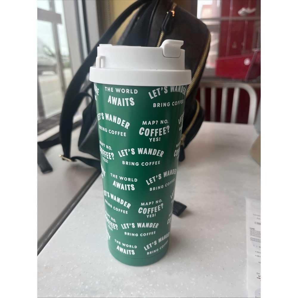 Starbucks Road Trip Collection Dual Lid Stainless Tumbler 20 oz